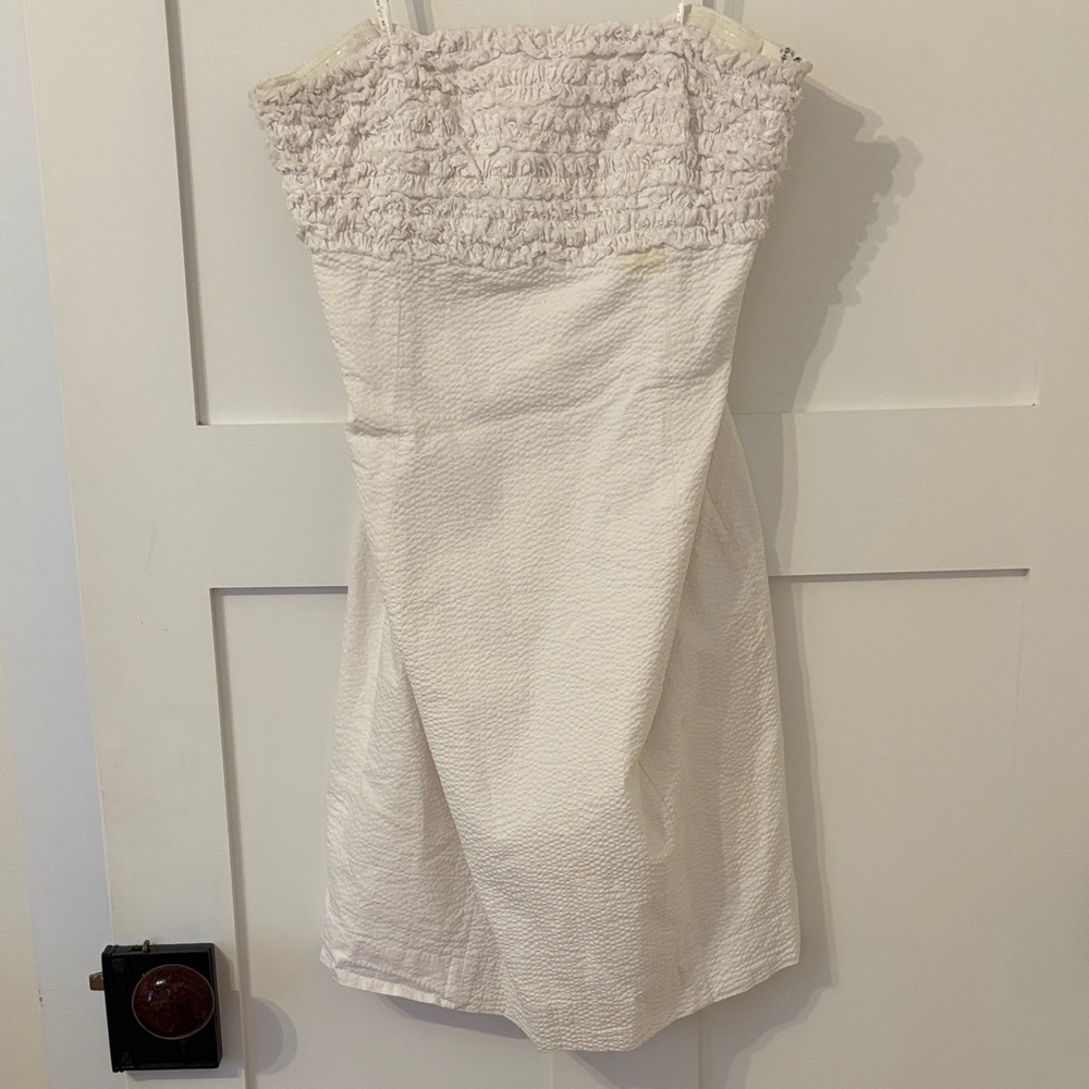 Lilly Pulitzer Franco seersucker strapless dress, size 0